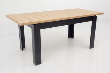 Комплект меблів ARTISAN: розкладний стіл 80x140/180 см та 6 м'яких стільців сірого кольору