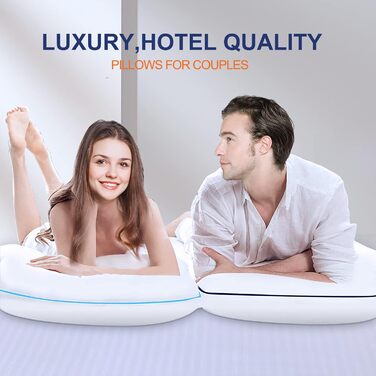 Подушка для вагітних та годування Flanhorest з ефектом пам'яті (Memory Foam), довга анатомічна подушка для сну на боці, біла, розмір Queen (набір 2 шт)