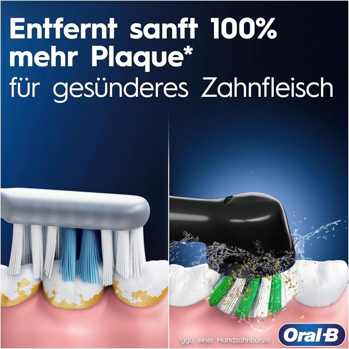 Електричні зубні щітки Oral-B Pro 3 3900 (набір 2 шт) + 3 смінні насадки, 3 режими чищення, 360° контроль тиску, White/Black