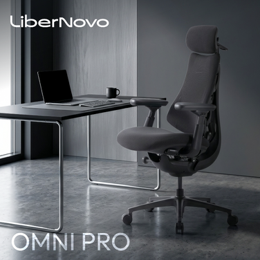 Крісло офісне ергономічне LiberNovo Omni Pro Graphite 48 см