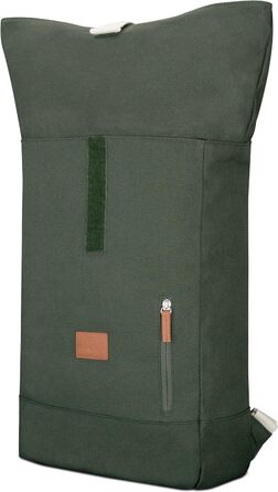 Рюкзак Johnny Urban Rolltop Adam Large для жінок і чоловіків, відділення для ноутбука 16'', міцний водовідштовхувальний бавовняний канвас, зелений