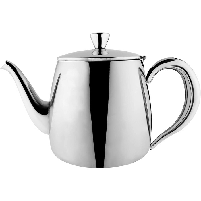Чайник Café Olé PT-024 преміум, 18/10 нержавіюча сталь, 710 мл, антикрапельний, сріблястий