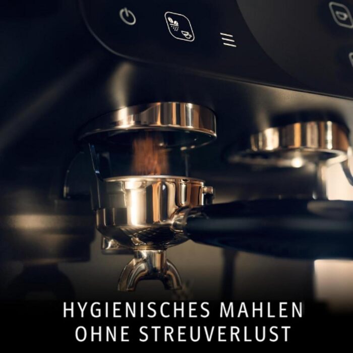 Напівавтоматична кавомашина WMF Espresso Pro з вбудованою кавомолкою, 15 бар, інтегрованими вагами та технологією Double-Thermoblock, колір стіле-сірий