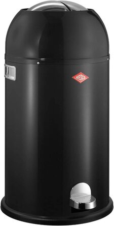 Смітник Wesco Kickmaster 33 л, чорний, металевий, 37.5x69 см