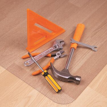 Прозорий захисний килимок Floortex Cleartex Advantagemat із фталатвільного вінілу для твердих підлог і килимової плитки, 120x90 см, прямокутний