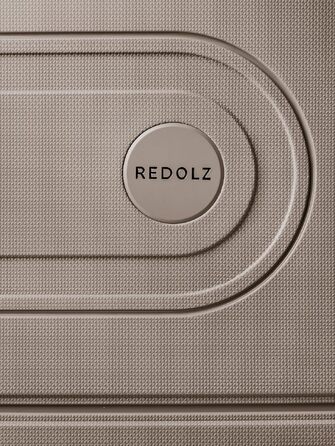 Набір валіз REDOLZ з жорстким корпусом, 3 предмети, з функцією розширення 6 см, колір Taupe (S+)
