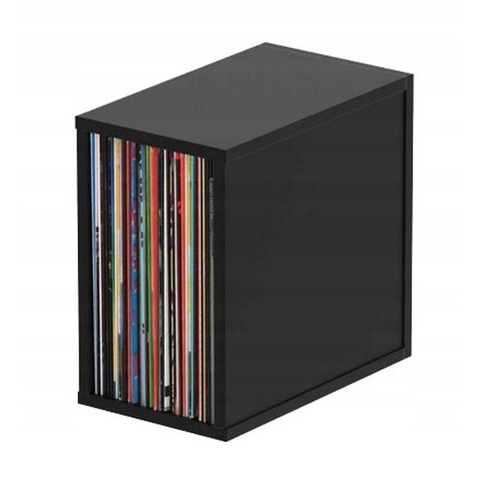 Полиця для вінілових платівок Glorious Record Box 55, чорна, 1 шт.