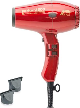 Фен Parlux 3500 SuperCompact Керамічний Іонний, червоний, професійний