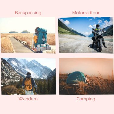 Легкий спальний мішок Backpacker's Journey 1,4 кг, компресійний, для жінок і чоловіків, для кемпінгу, походів, мандрівок, мотоциклістів