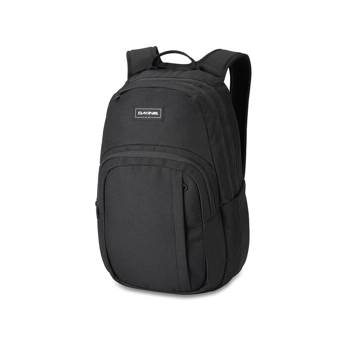 Унісекс рюкзак Dakine Campus 25L для школи, подорожей та ноутбука, водовідштовхуючий, чорний
