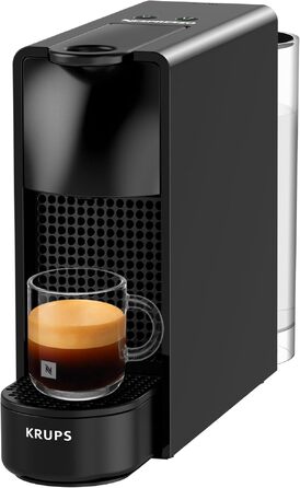 Кавомашина Nespresso Essenza Mini Krups чорна, 19 бар, капсульна, 0.6л, енергозбереження, XN1108