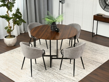 Стілець Mebel-Partner, тканина, бежевий, 1 шт.