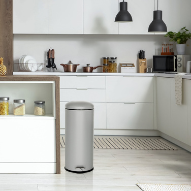 Відро для сміття / відро для педалей CLEAN VIII 30L сталь сірий hjh