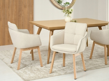 Стілець Mebel-Partner, тканина, бежевий, 1 шт.