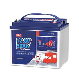 Акумулятор LiFePO4 Timeusb 12V 50Ah Pro, літієва батарея 640Wh з BMS 50A