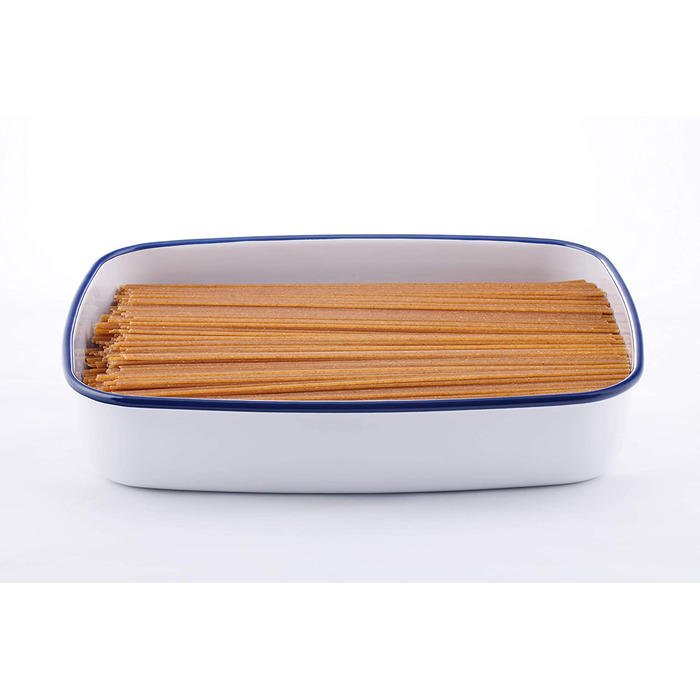 Емальований контейнер HoneyWare CLASSIC LINE з кришкою, 3 л, плоский, термостійкий до 400°C, підходить для всіх типів плит, духовки та гриля, для зберігання їжі та приготування страв