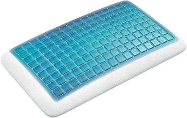 Ортопедична подушка для шиї Technogel Pixel Deluxe, гелевий наповнювач, 66x40x9 см, біла