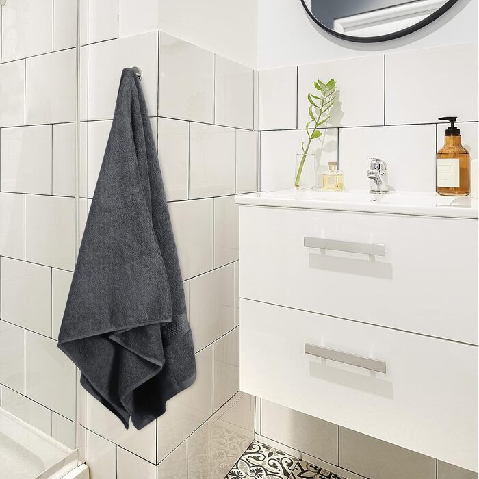 Набір рушників Utopia Towels 4 шт. сірі – преміум бавовна, швидкосохнучі, м'які, дуже поглинаючі, для щоденного використання