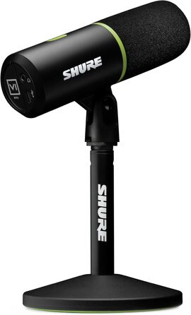Мікрофон Shure MV6 USB-C для геймерів і стрімерів, динамічний, цифровий, для ПК, стрімінгу та ігор