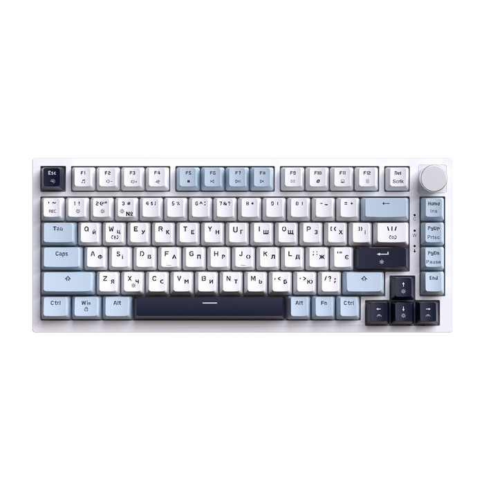 Дротова механічна клавіатура GamePro MK160 V2 Warden QLAB Sakura White (MK160-V2-BL-QS)