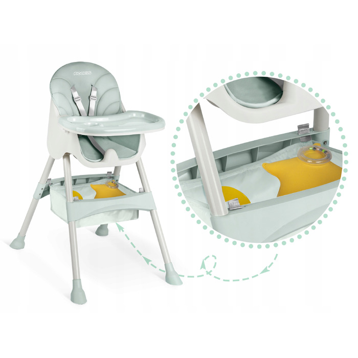 Стілець для годування RicoKids, 94 x 62 x 79 см