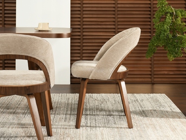 Стілець Mebel-Partner, тканина, бежевий, 1 шт.