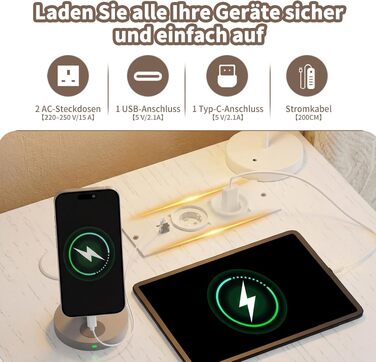 Кутовий комп'ютерний стіл JUMMICO L-подібний з 4 ящиками, розетками та USB, для дому/офісу, геймінгу, білий, 140x80 см