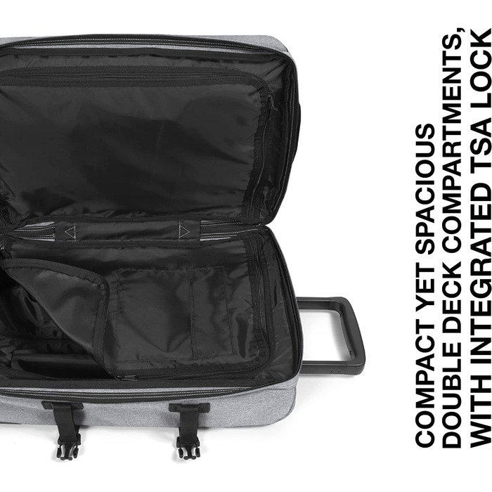 Валіза Eastpak TRANVERZ S 42 л, 51x32,5x23 см, Sunday Grey, сіра