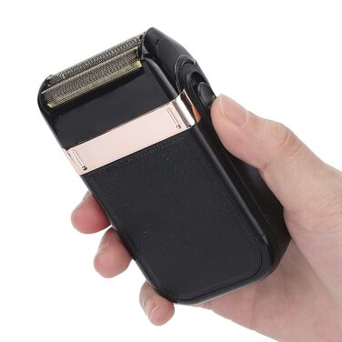 Електричний фольговий бритва USB, акумуляторний, для чоловіків, тиха робота, портативний, з нержавіючої сталі