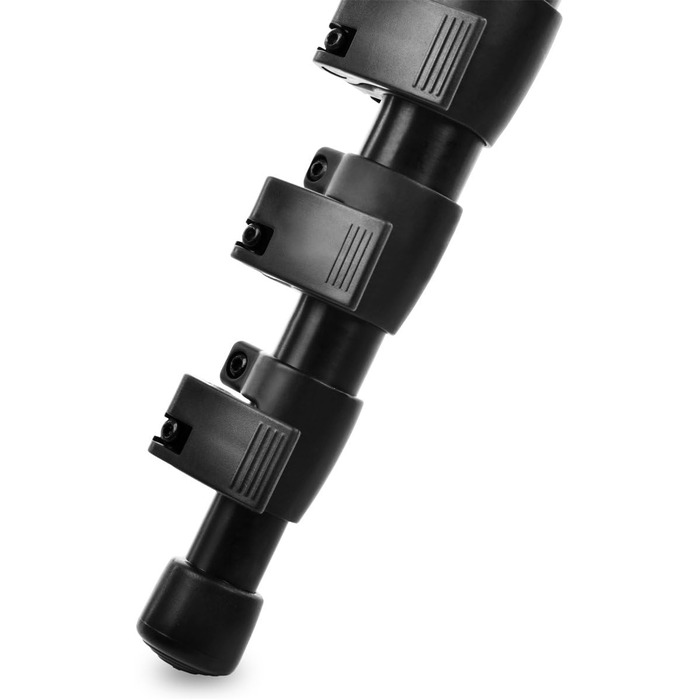 Професійний штатив Walimex Pro FT-665T з 3D-голівкою, надміцний, вантажопідйомність 12 кг, алюмінієвий, 198 см, чорний, з сумкою