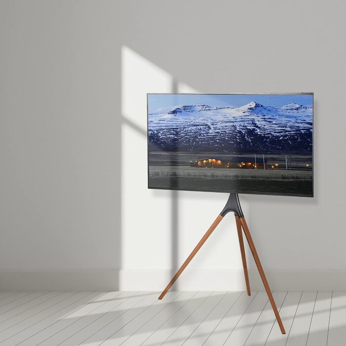 Стійка-штатив VIVO для LED-LCD телевізорів та моніторів 45-65 дюймів, регульований підлоговий тримач для ТВ з поворотним механізмом, чорний, STAND-TV65AB