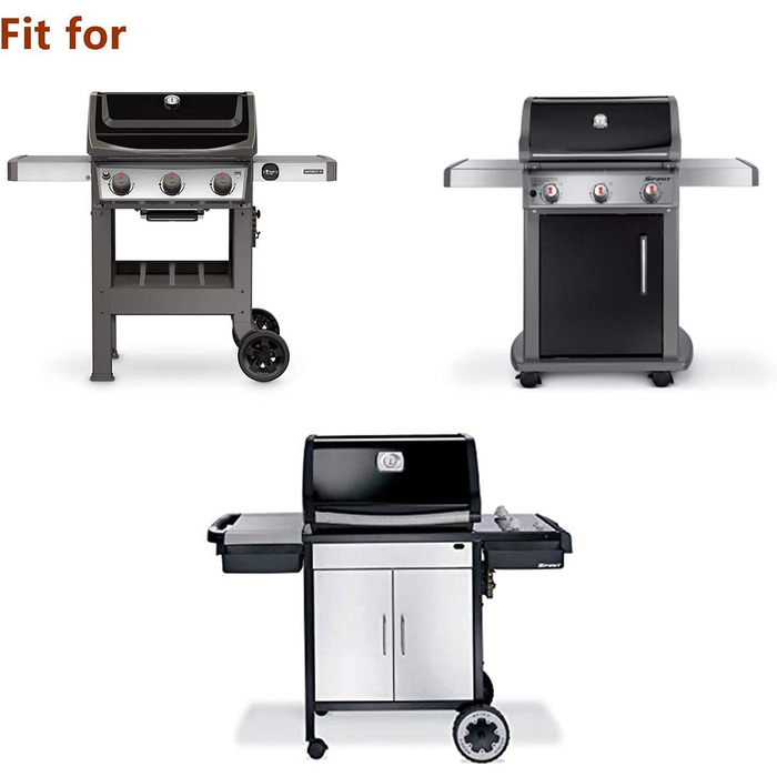 Чохол Onlyfire для гриля Weber Spirit E310/E320/S310/S320, водонепроникний і міцний чохол для газового гриля Weber 7139, серії Spirit II, Spirit 300, Spirit 200 (до 2012), чорний