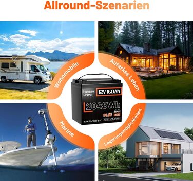 Акумулятор LiFePO4 Humsienk 24V 200Ah 5120Wh — Потужний сонячний акумулятор з BMS 250A, IP65, для RV, сонячних систем та резервного живлення будинку