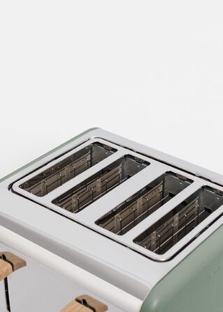 Тостер CREATE TOAST Retro Doble Салатовий - 6 режимів, підігрів, розморожування, термостат, 750W