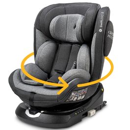 Дитяче автокрісло Osann Swift360 S i-Size 360° Reboarder (76-150 см), сіре