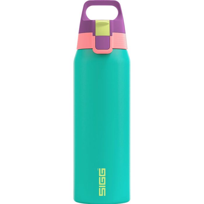 Спортивна пляшка для води Sigg Shield ONE з нержавіючої сталі для газованих напоїв, герметична, BPA-free, 0.75 л (Reef, Multicolor)