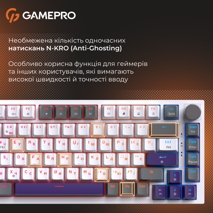 Механічна клавіатура GamePro Genesis Warden (MK160P)