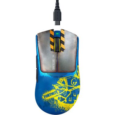 Бездротова ігрова миша Razer DeathAdder V3 Pro Fortnite: ергономічна, ультралегка (55г), 26K DPI, HyperSpeed, до 100 годин роботи