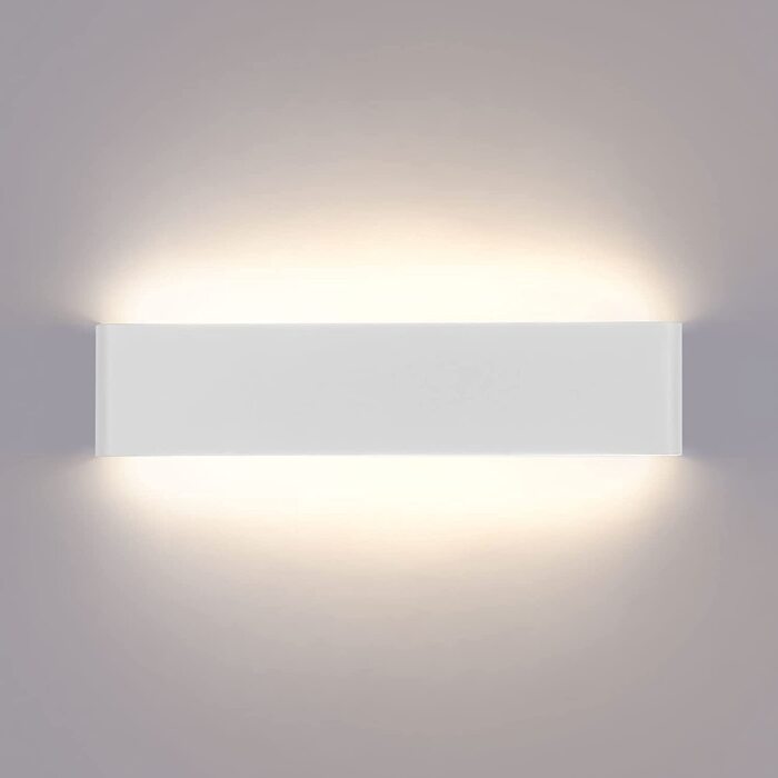 Світильник настінний LED Lightess 16W для сходів, білий, IP44, алюміній, холодне світло, сучасний дизайн для вітальні, спальні, коридору