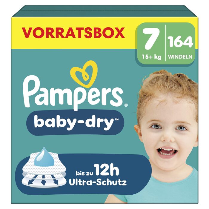 Підгузки Pampers Baby-Dry розмір 8 (17кг+), упаковка 120 шт, на застібках