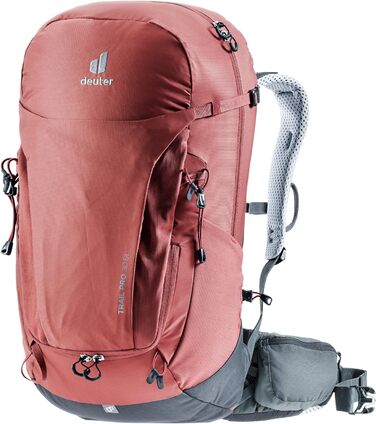 Жіночий туристичний рюкзак Deuter Trail Pro 30 SL, 30 л, червоно-графітовий
