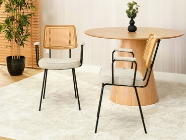 Стілець Mebel-Partner, тканина, бежевий, 1 шт.
