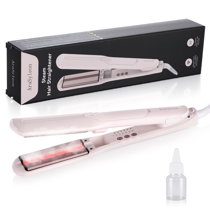 Праска для волосся з інфрачервоним випромінюванням та керамічним покриттям 38мм для довгого та густого волосся. Зменшує пошкодження, для здорового блиску (140-220°C, автовимкнення)