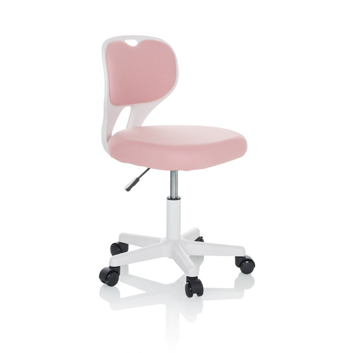 Дитяче офісне крісло KIDDY TOP W, оббивка тканина, рожеве