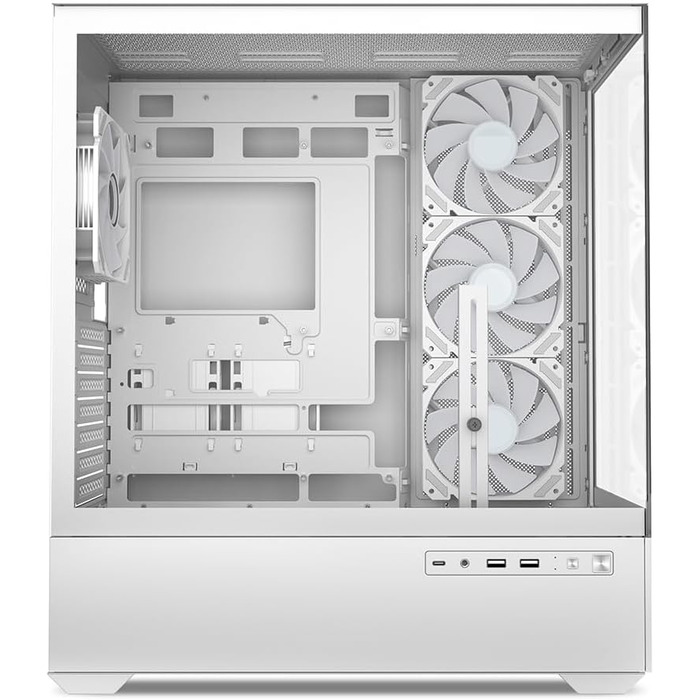 Комп'ютерний корпус Sharkoon AK6 RGB ATX білий