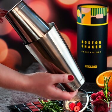 Набір Boston Shaker для коктейлів, професійний набір бармена з нержавіючої сталі, подарунковий сет для жінок і чоловіків, Tin-in-Tin шейкер для бару