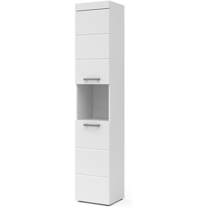 Високий шафа для ванної Vicco Luna, білий, 37x190 см
