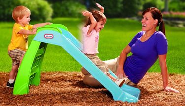 Дитячий гірочка Little Tikes First Slide - ігровий набір для дому та саду, безпечний та міцний, для дітей від 18 місяців (зелено-блакитний)