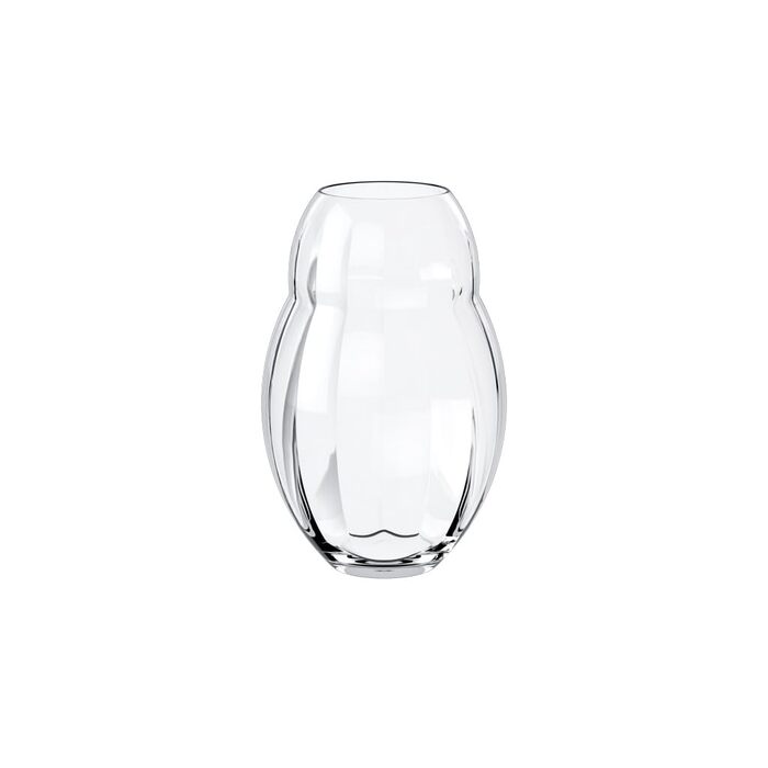 Ваза Villeroy & Boch Rose Garden Rosa 20 см – скляна ваза для квітів, прозора, для декору столу та дому