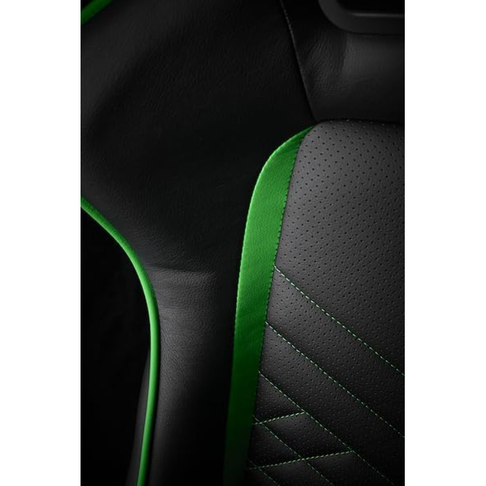 Ігрове крісло Razer TAROK PRO від Zen Gaming, чорне/зелене, з меморі-піною для попереку, подушкою для шиї, 3D-підлокітниками